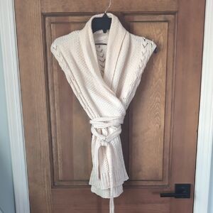 Elie Tahari Cream Knit Women's Poncho